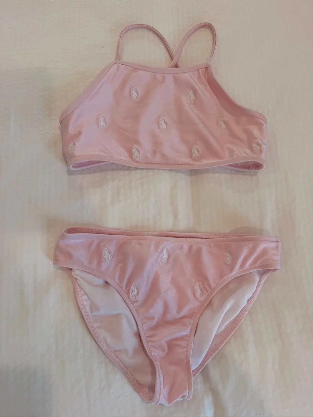 Polo by Ralph Lauren Pink Girls Two-Piece Swim Set
